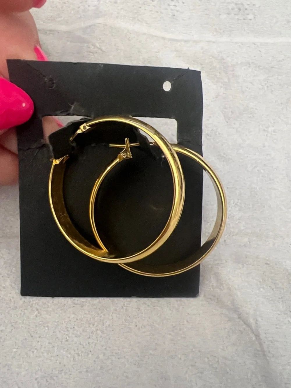 Monet Gold-Tone Hoop Earrings - Picture 2 of 7